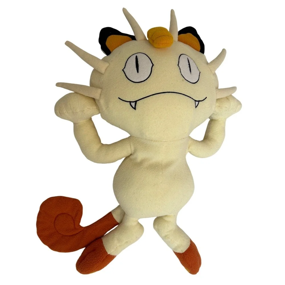 Cute Monster Plush Toy Large Soft Stuffed Animal with Orange Curled Tail